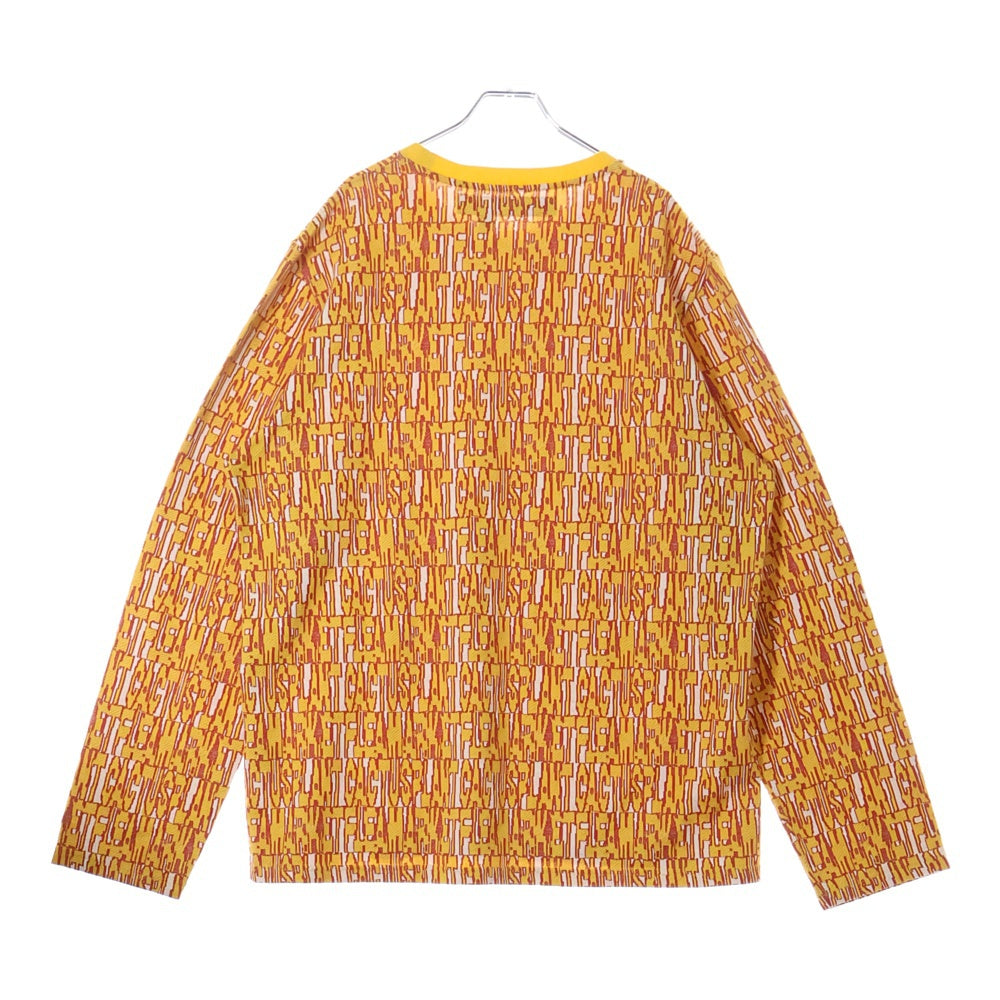 CACTUS PLANT FLEAMARKET CPFM(カクタス プラント フリーマーケット シーピーエフエム) SS21 ANXIETY HACQARD LONGSLEEVE TEE アングザイアティ ジャガード ロングスリーブ 長袖カットソー オレンジ