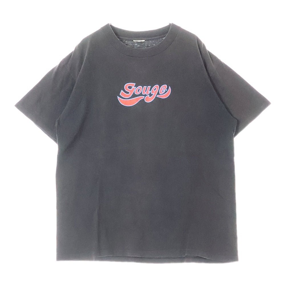VINTAGE(ヴィンテージ) 90s GOUGE バックレディ プリント Tシャツ 半袖カットソー ブラック