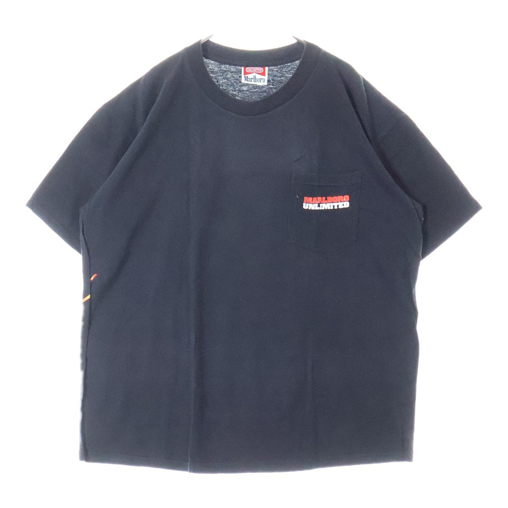 VINTAGE(ヴィンテージ) 90s MARLBORO UNLIMITED LIZARD マルボロ アンリミテッド 半袖Tシャツ カットソー ブラック