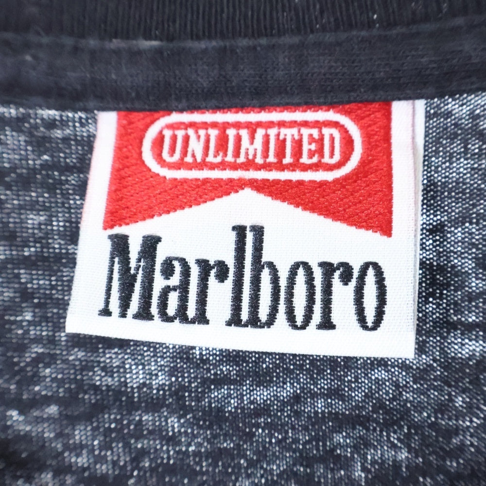 VINTAGE(ヴィンテージ) 90s MARLBORO UNLIMITED LIZARD マルボロ アンリミテッド 半袖Tシャツ カットソー ブラック