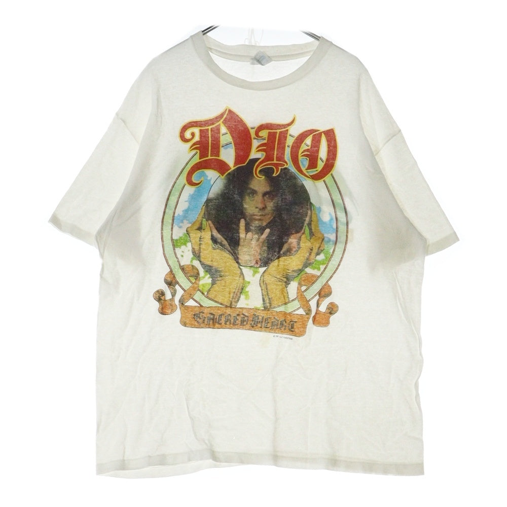 VINTAGE(ヴィンテージ) 80s DIO SACRED HEART TOUR 1985 ディオ 半袖Tシャツ カットソー ホワイト