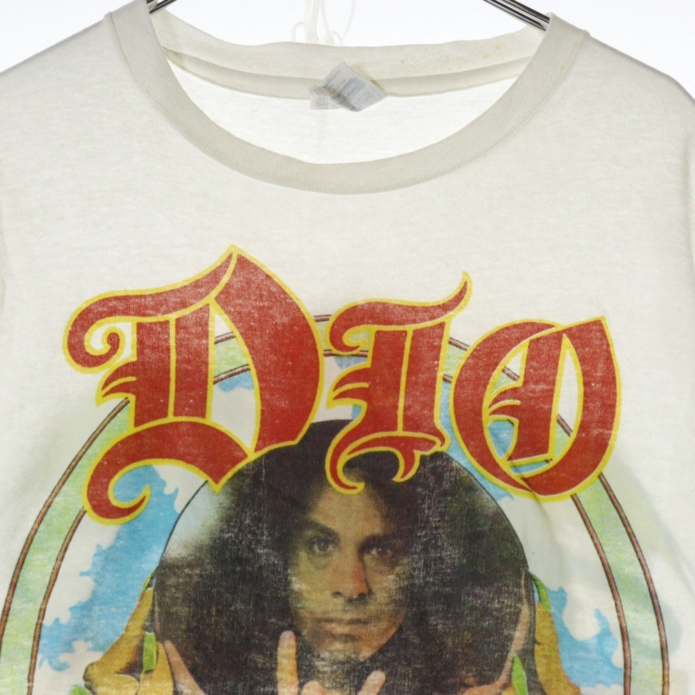 VINTAGE(ヴィンテージ) 80s DIO SACRED HEART TOUR 1985 ディオ 半袖Tシャツ カットソー ホワイト