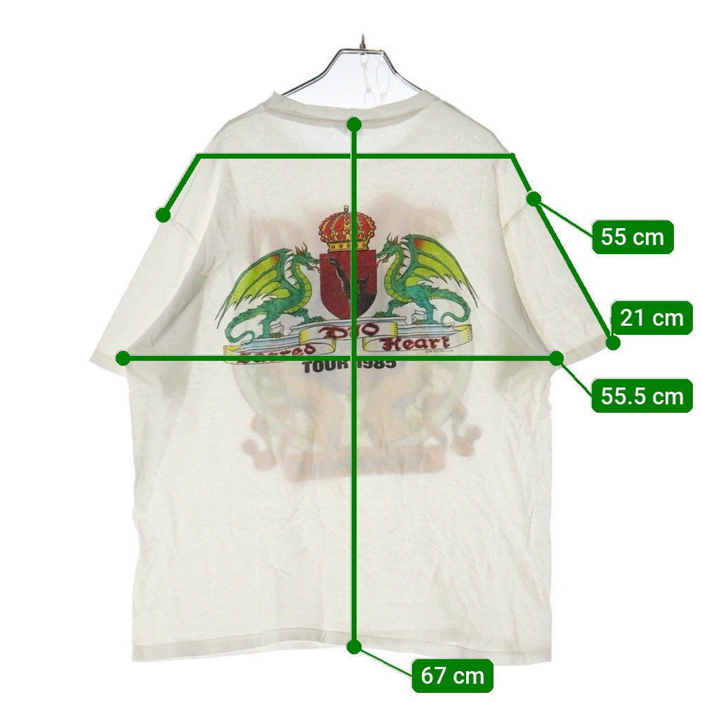 VINTAGE(ヴィンテージ) 80s DIO SACRED HEART TOUR 1985 ディオ 半袖Tシャツ カットソー ホワイト