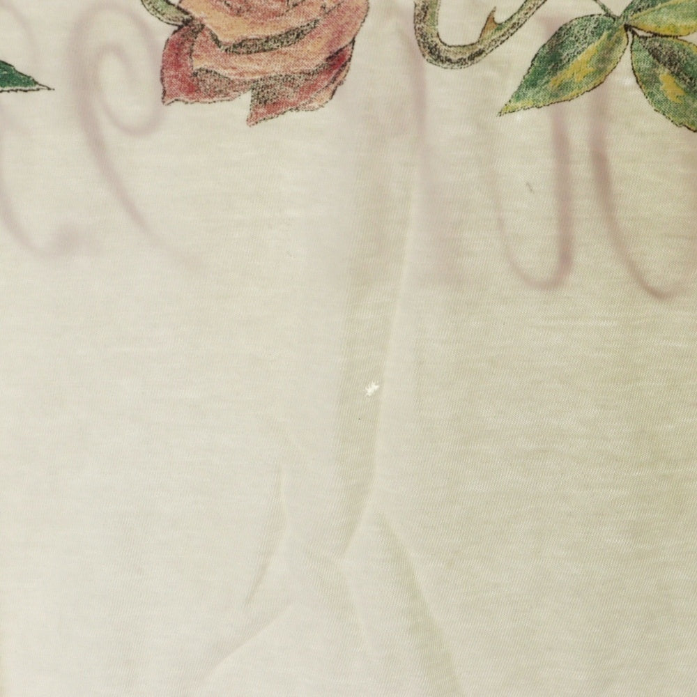 VINTAGE(ヴィンテージ) 90s GUNS N ROSES SKIN N BONES WORLD TOUR 1993 ガンズ アンド ローゼズ 半袖Tシャツ カットソー ホワイト
