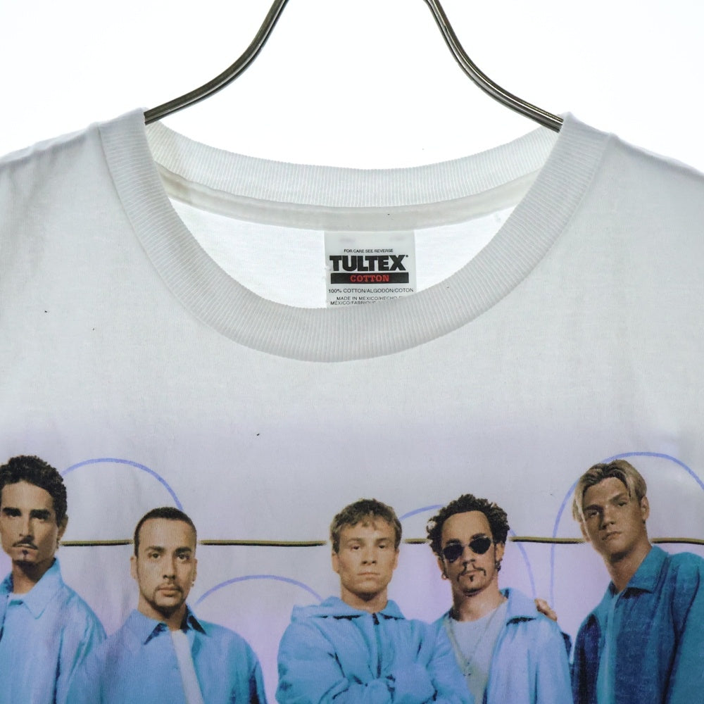 VINTAGE(ヴィンテージ) 00s BACK STREET BOYS INTO THE MILLENNIUM カットオフ ノースリーブTシャツ カットソー ホワイト
