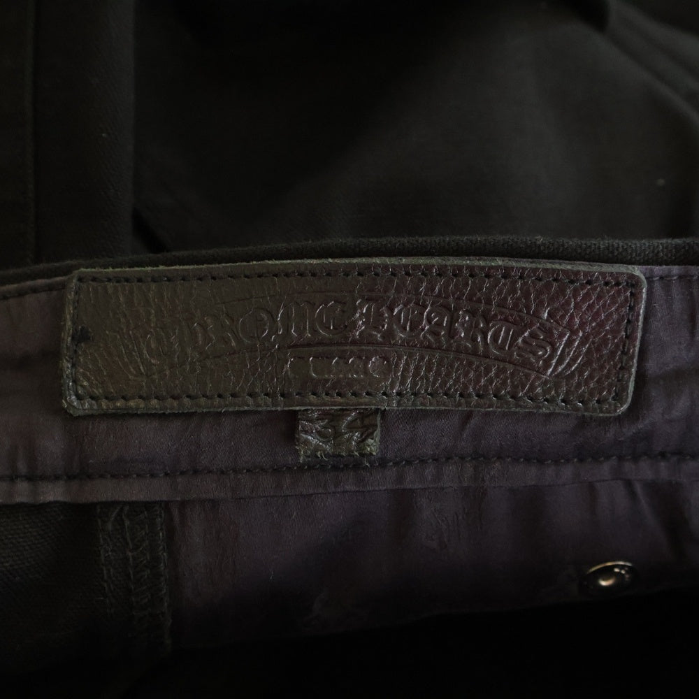 CHROME HEARTS(クロムハーツ) CARPENTER CNVS BLK カーペンターキャンバスダブルニーロングパンツ ブラック