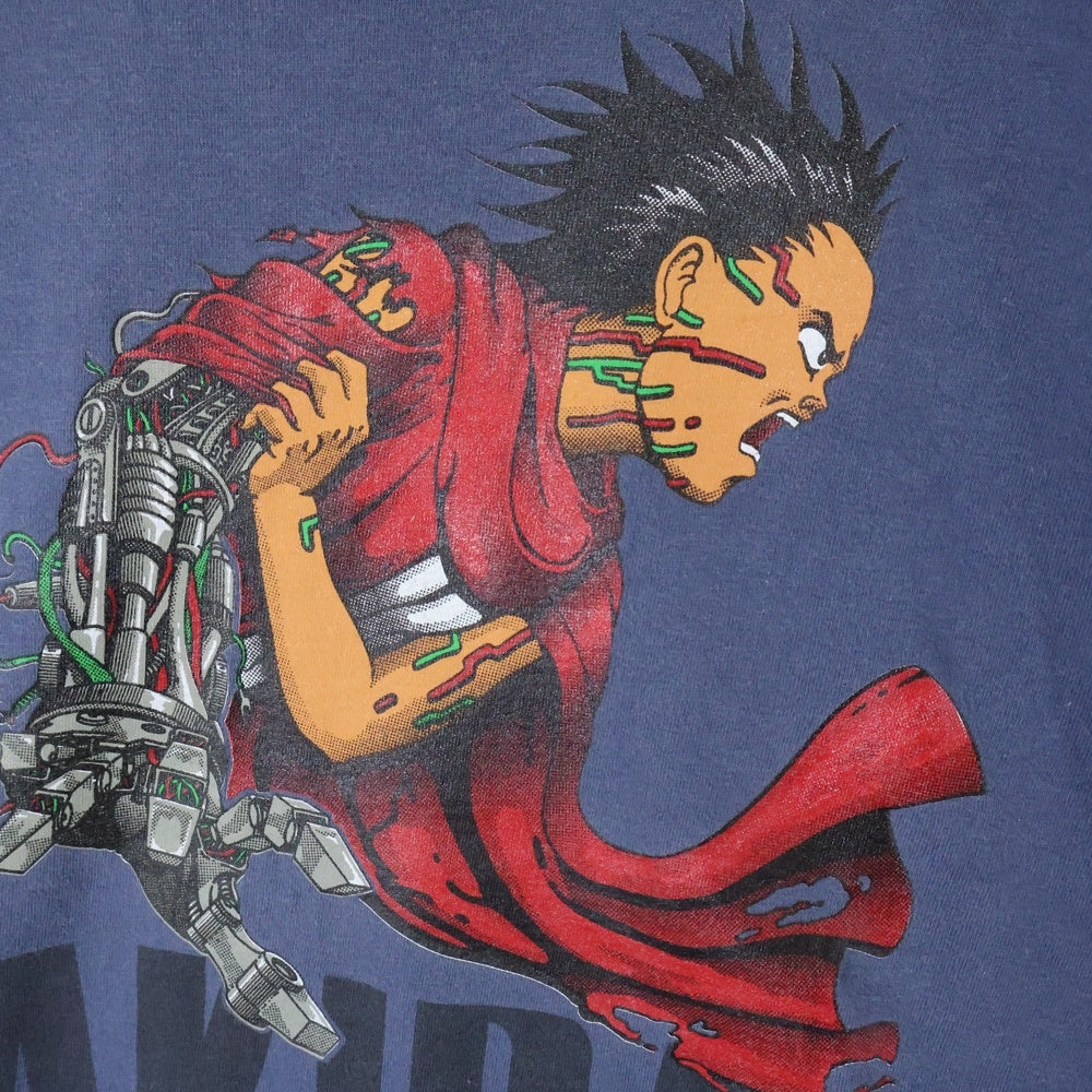 VINTAGE(ヴィンテージ) 90s AKIRA TETSUO ARM NAVY TEE アキラ 鉄雄 アームプリント半袖Tシャツ カットソー ネイビー