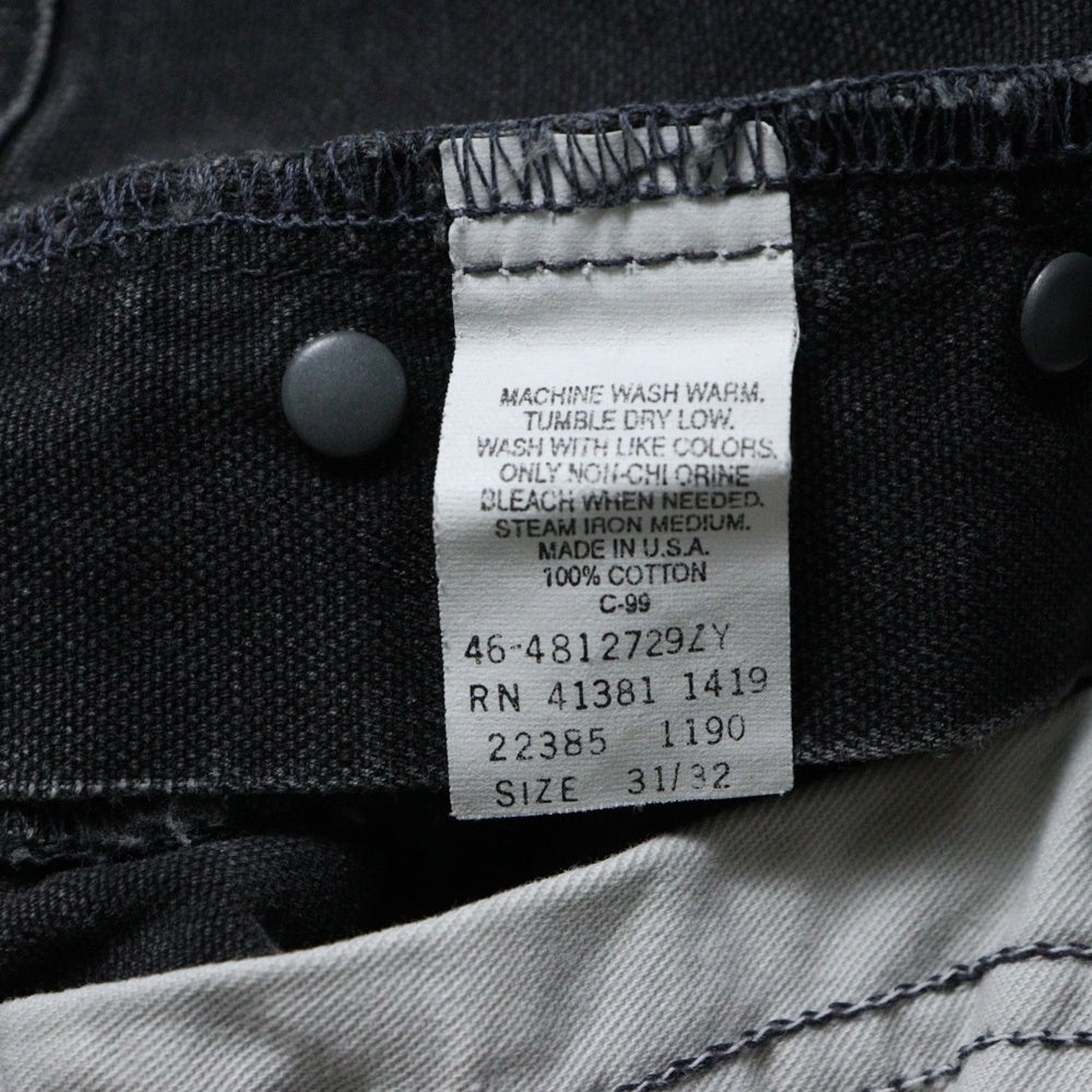 RRL(ダブルアールエル) 90s CARPENTER COTTON PANTS 三ツ星 カーペンター ブラック