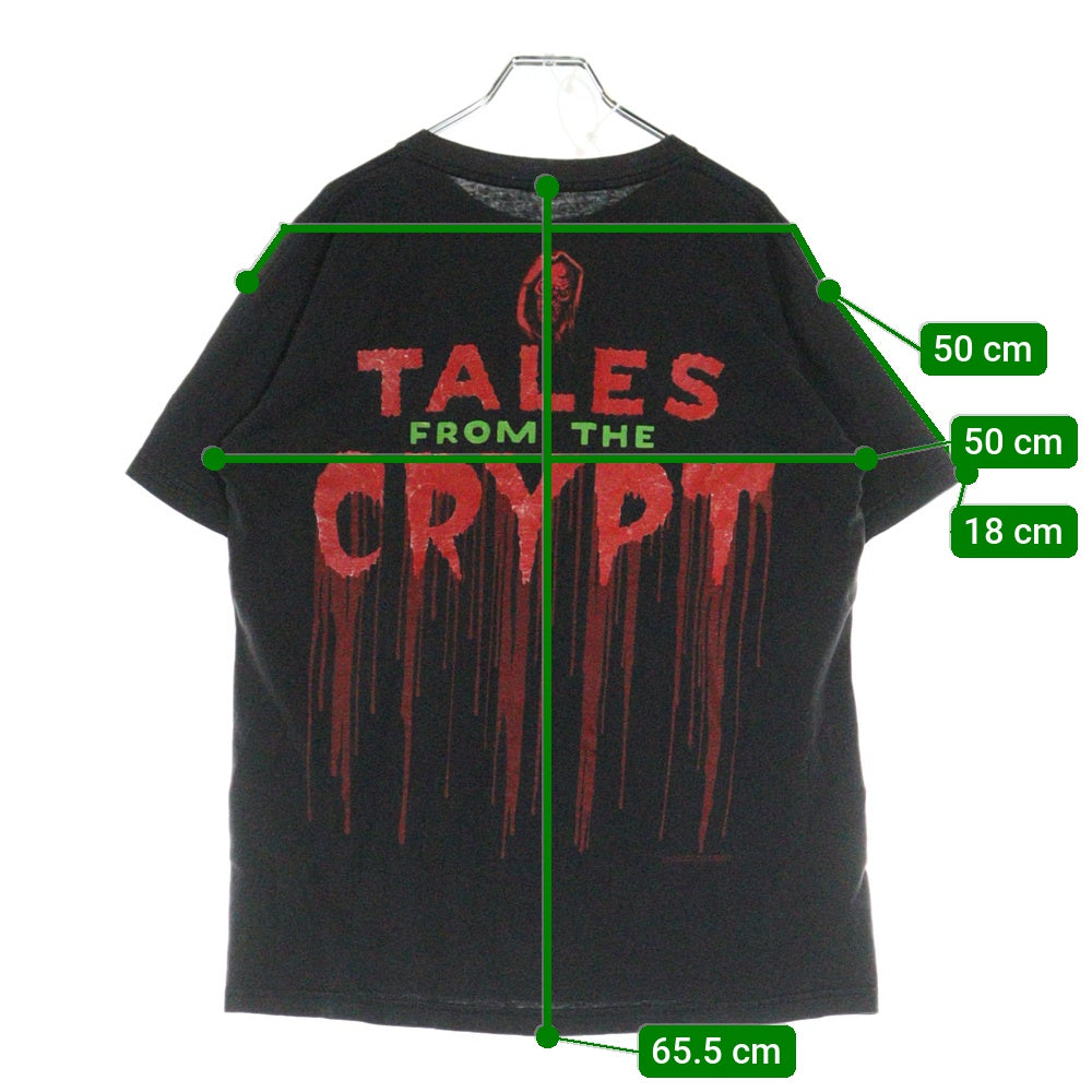 VINTAGE(ヴィンテージ) 90s TALES FROM THE CRYPT ハリウッド・ナイトメア 両面プリント Tシャツ 半袖カットソー ブラック