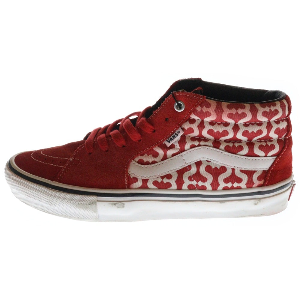 SUPREME(シュプリーム) 21SS ×VANS Skate Grosso VN0A5KS15XS Mid スケート グロッソ ミッド ローカットスニーカー レッド US10/28cm
