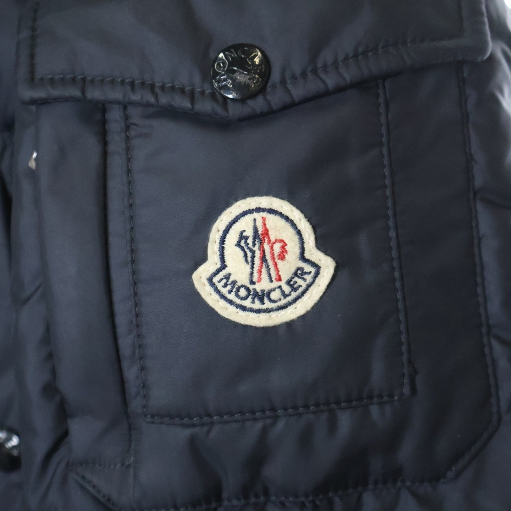 MONCLER(モンクレール) AFFTON GIUBBOTTO アフトン ファーフード ダウンジャケット コート ネイビー 420914233025 54654 ZIND-14-1568