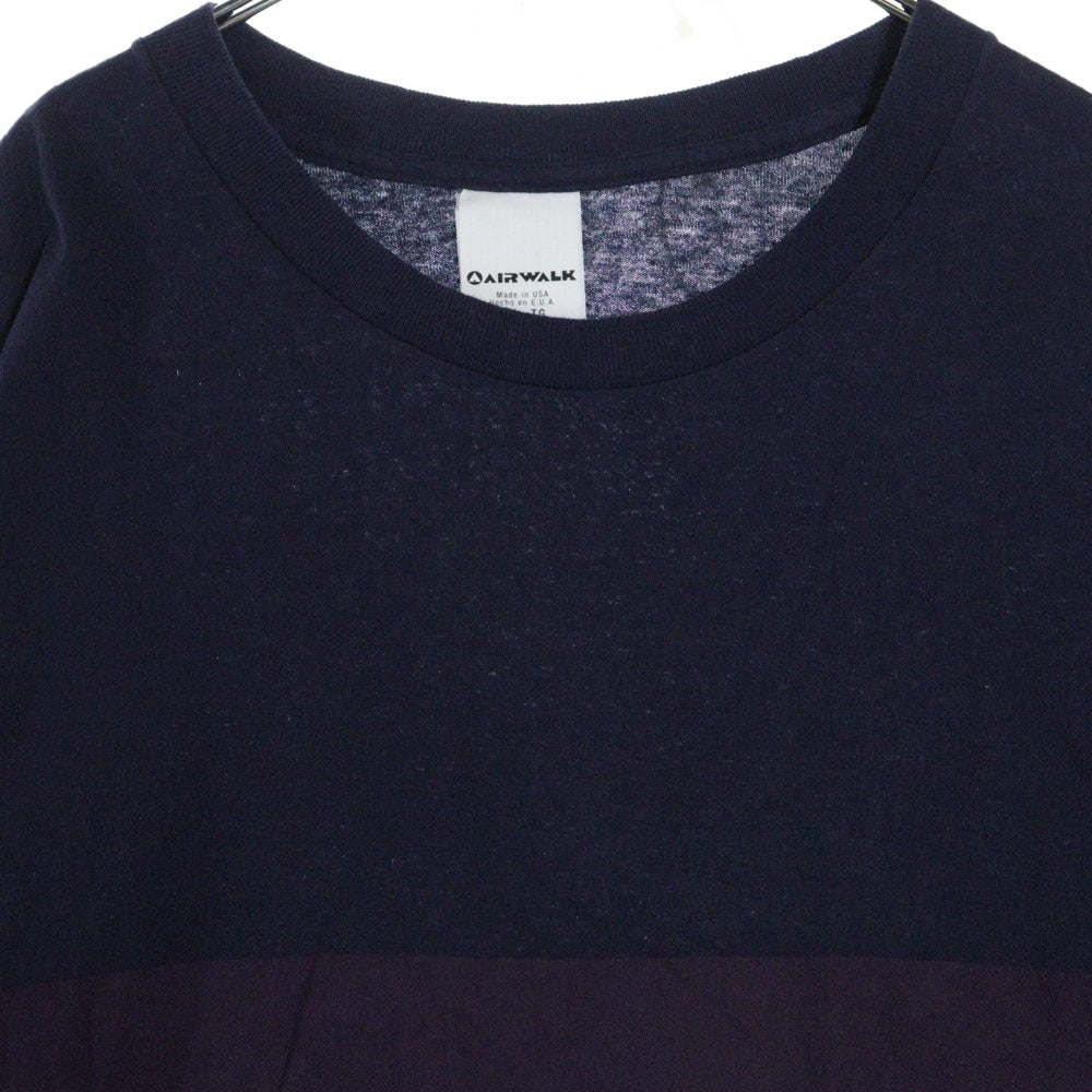 VINTAGE(ヴィンテージ) 90s AIR WALK エアウォーク 両面プリント Tシャツ 半袖カットソー ネイビー