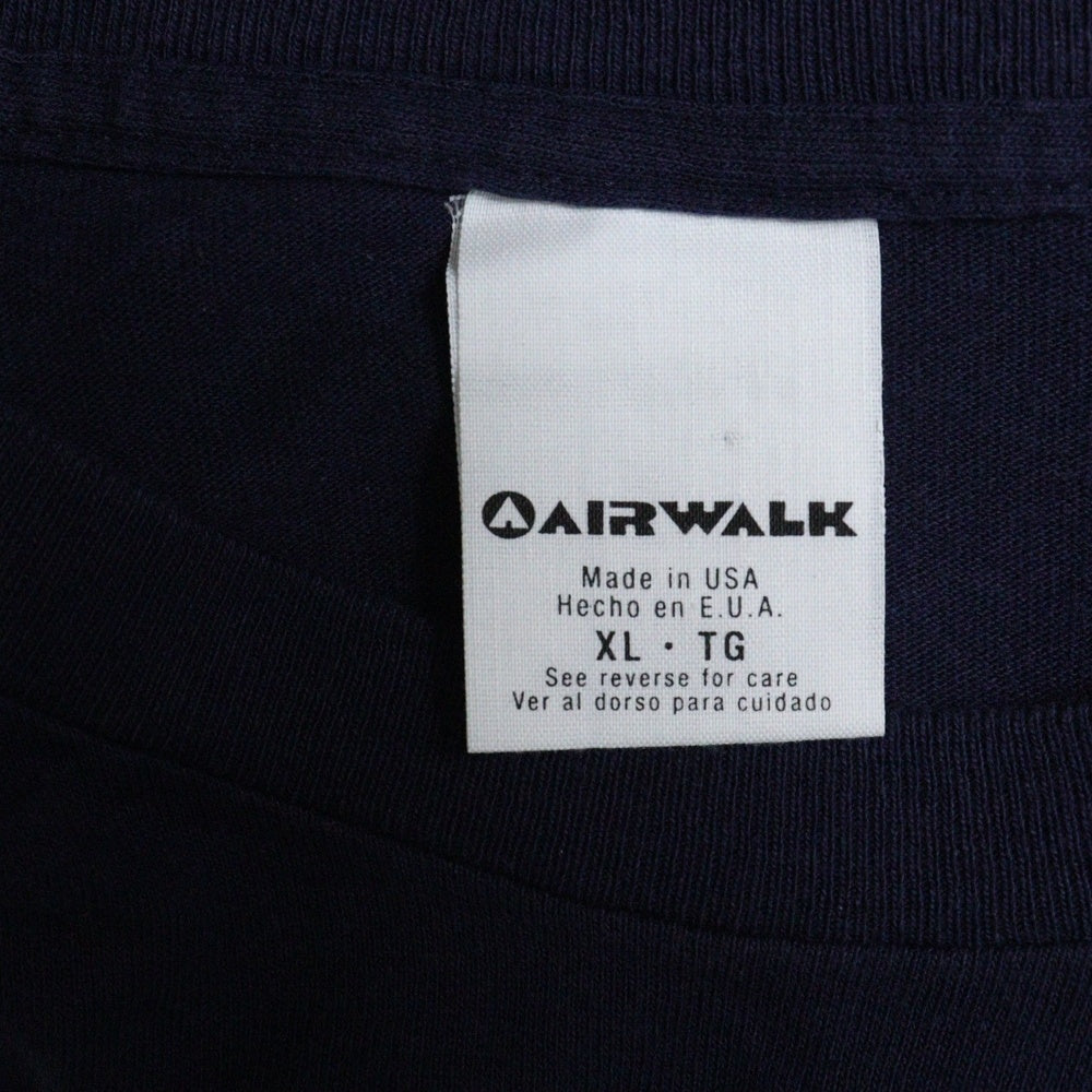 VINTAGE(ヴィンテージ) 90s AIR WALK エアウォーク 両面プリント Tシャツ 半袖カットソー ネイビー