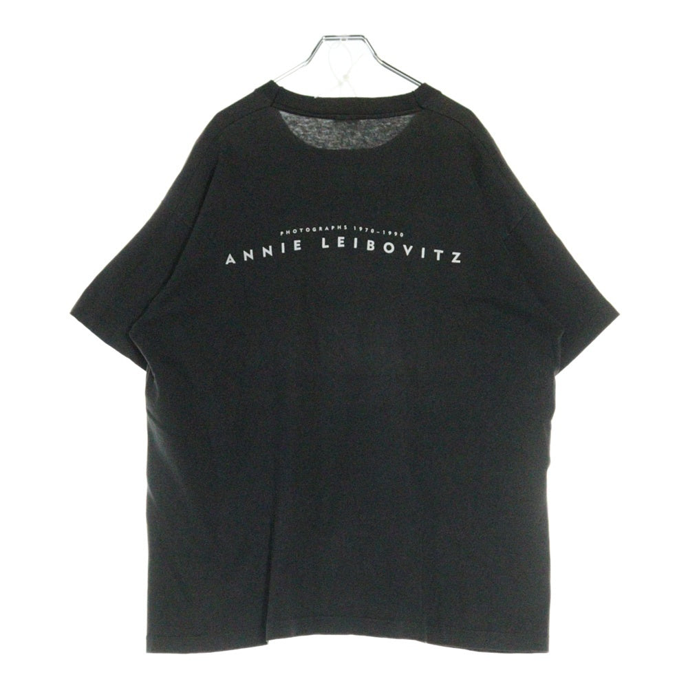 VINTAGE(ヴィンテージ) 90s KEITH HARING ANNIE LEIBOVITZ キースへリング アニー・リーボヴィッツ 両面プリント Tシャツ 半袖カットソー ブラック