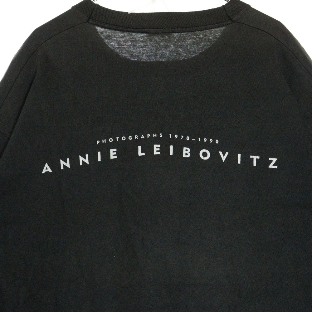 VINTAGE(ヴィンテージ) 90s KEITH HARING ANNIE LEIBOVITZ キースへリング アニー・リーボヴィッツ 両面プリント Tシャツ 半袖カットソー ブラック