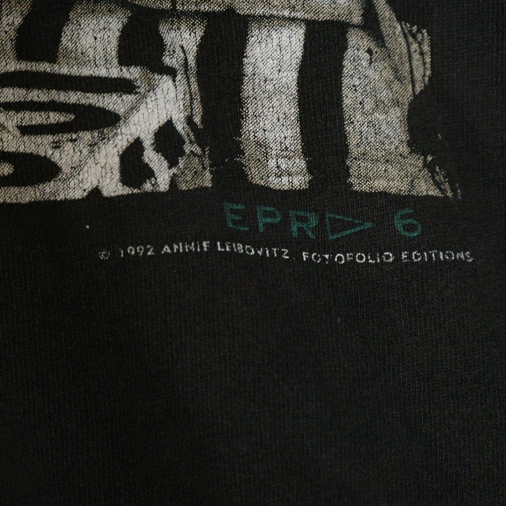 VINTAGE(ヴィンテージ) 90s KEITH HARING ANNIE LEIBOVITZ キースへリング アニー・リーボヴィッツ 両面プリント Tシャツ 半袖カットソー ブラック