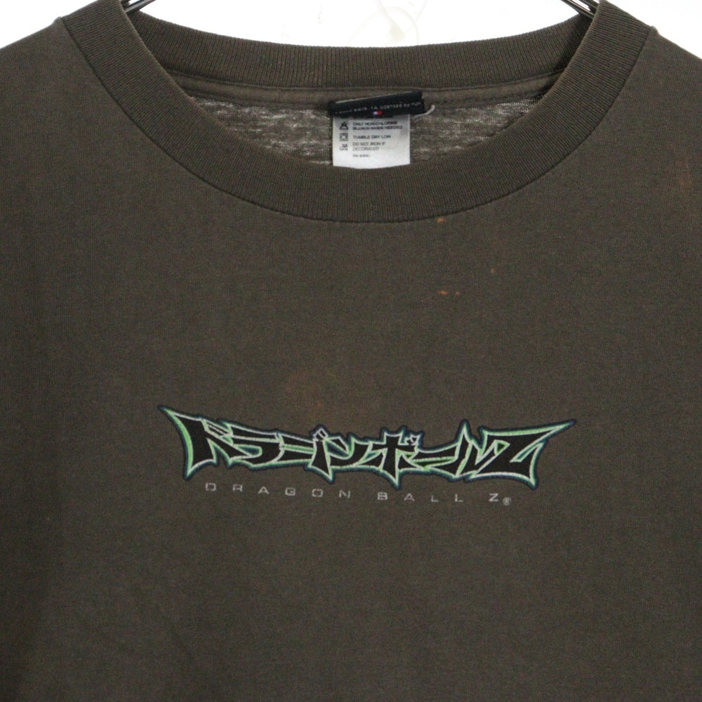 VINTAGE(ヴィンテージ) 00s Dragon Ball Z 悟空 悟飯 トランクス ベジータ 両面プリント Tシャツ 半袖カットソー グレー