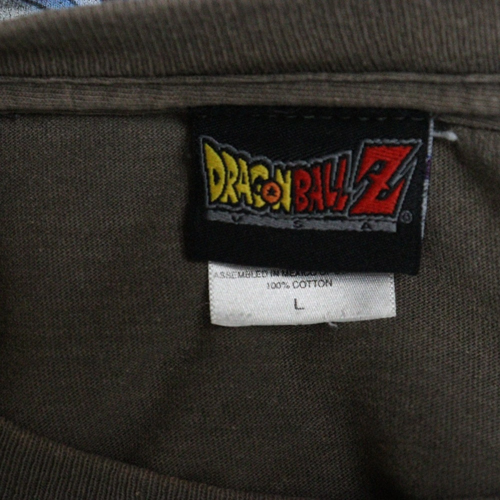 VINTAGE(ヴィンテージ) 00s Dragon Ball Z 悟空 悟飯 トランクス ベジータ 両面プリント Tシャツ 半袖カットソー グレー