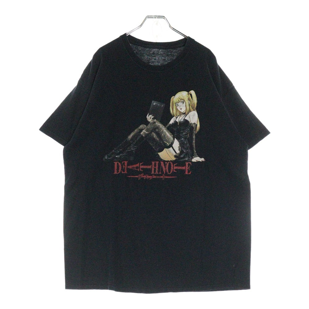 VINTAGE(ヴィンテージ) DEATH NOTE デスノート ミサミサ フロント プリント Tシャツ 半袖カットソー ブラック