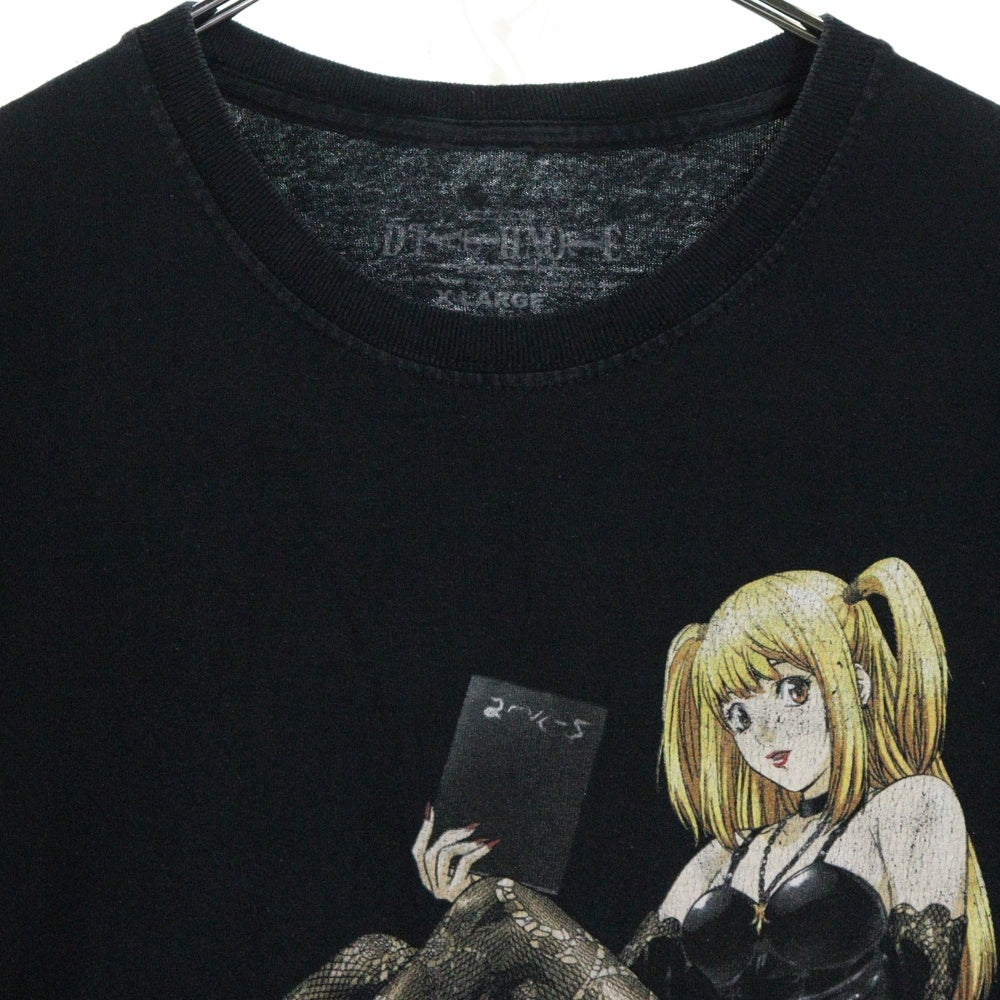 VINTAGE(ヴィンテージ) DEATH NOTE デスノート ミサミサ フロント プリント Tシャツ 半袖カットソー ブラック
