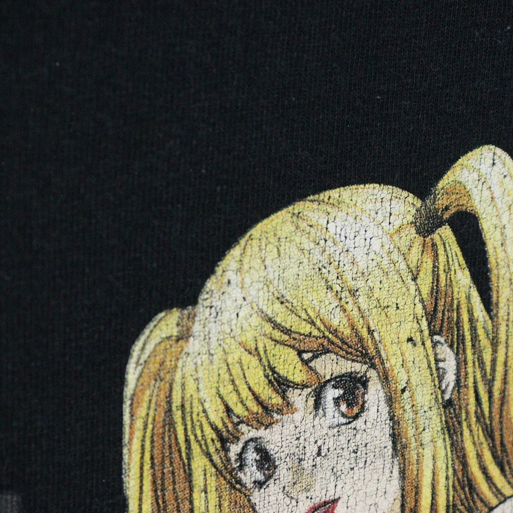VINTAGE(ヴィンテージ) DEATH NOTE デスノート ミサミサ フロント プリント Tシャツ 半袖カットソー ブラック