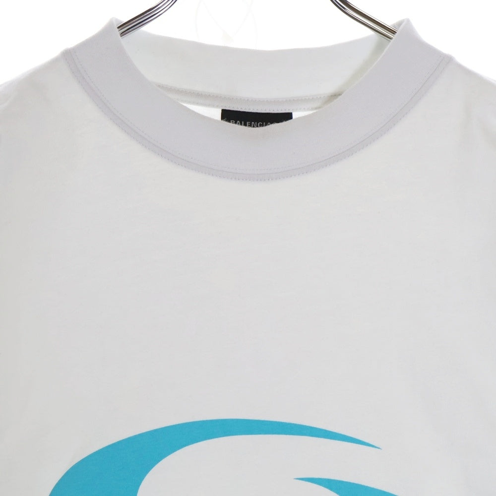 BALENCIAGA(バレンシアガ) 24AW LOOP SPORTS TCON MEDIUM FIT TEE ミディアムフィット 半袖Tシャツ カットソー JP57 2024 00891 VL03 764235ホワイト