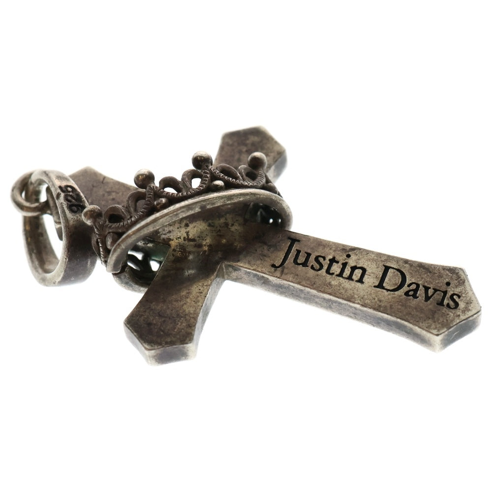 ジャスティンデイビス　クロスウィズクラウンペンダントトップ 定価71000円 CROSS with CROWN/STONE ペンダント | ジャスティン デイビス