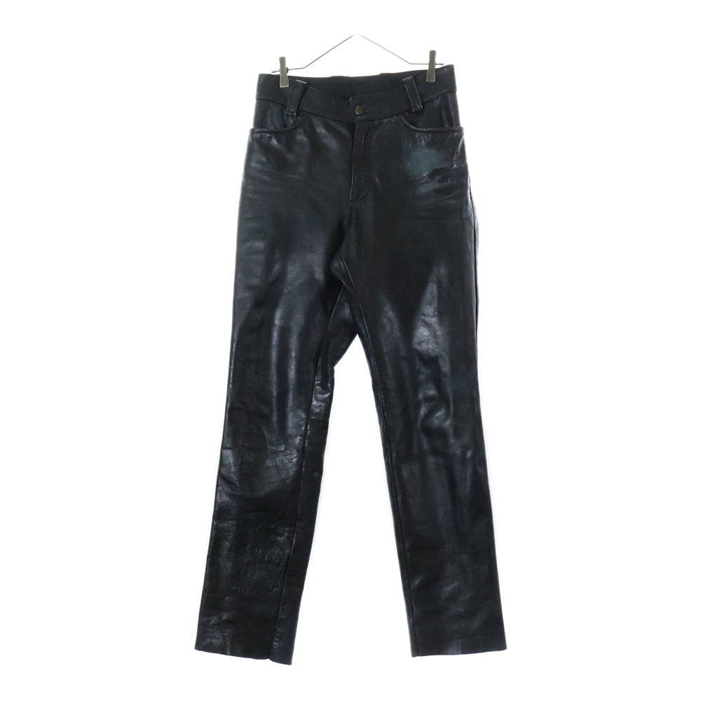 VANSON(バンソン) LEATHER TALON ZIP レザー ロング パンツ ブラック