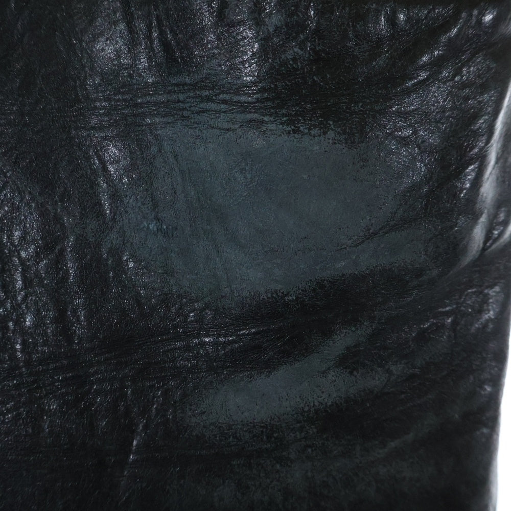 VANSON(バンソン) LEATHER TALON ZIP レザー ロング パンツ ブラック
