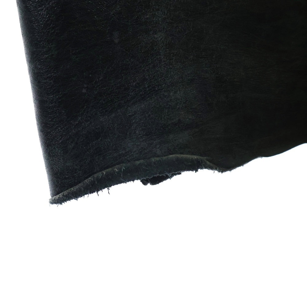 VANSON(バンソン) LEATHER TALON ZIP レザー ロング パンツ ブラック