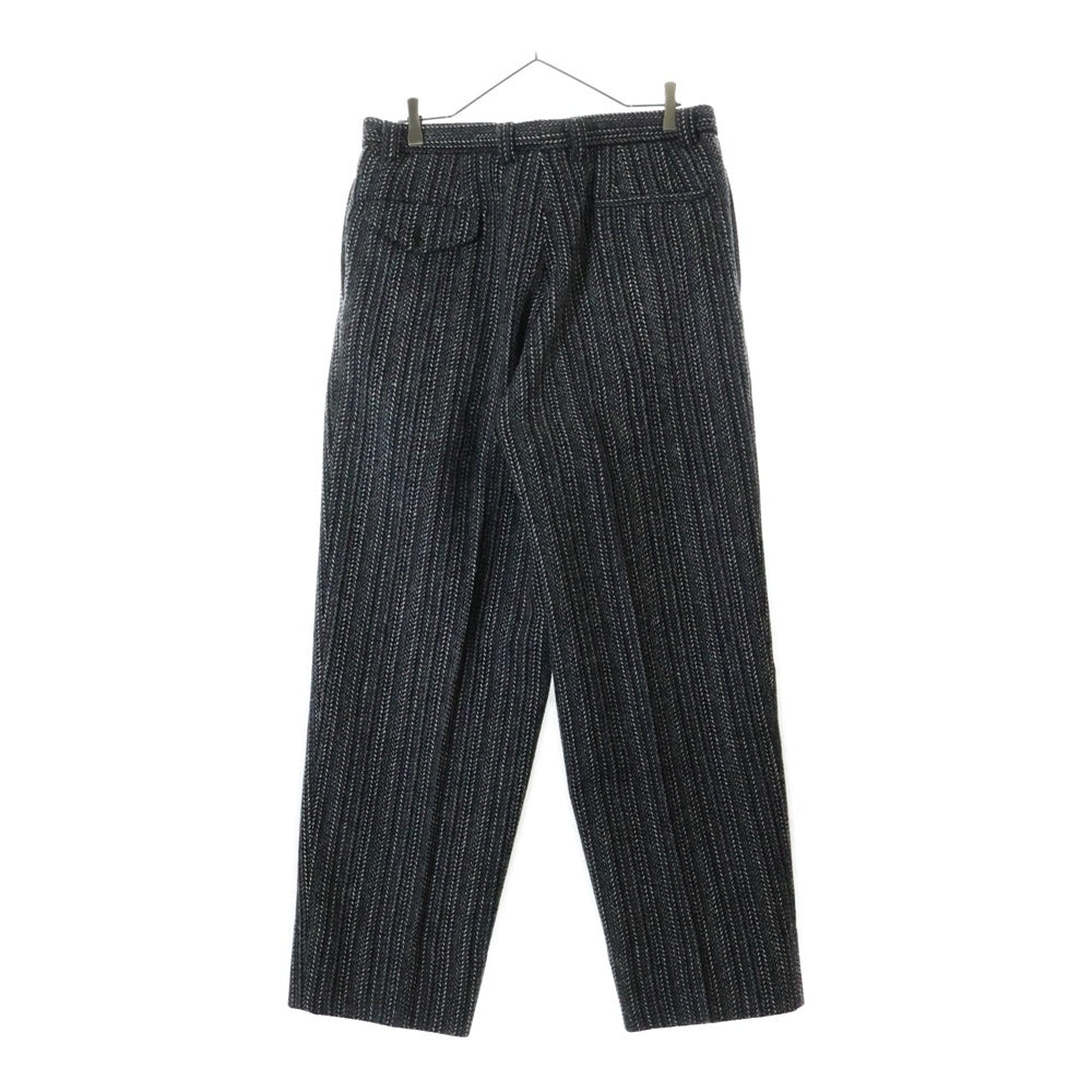 MAATEE&SONS(マーティーアンドサンズ) LAURENCE HARRIS TWEED UNREAL REAL CLOTHES 別注 MTUN4303-0205 ローレンス 2タック インプリーツ ワイド スラックス ハリスツイード グレー
