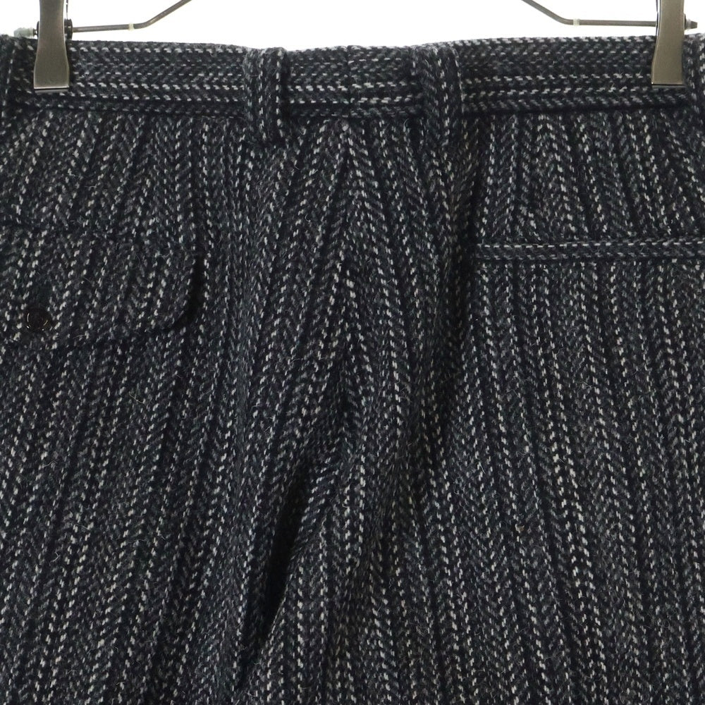 MAATEE&SONS(マーティーアンドサンズ) LAURENCE HARRIS TWEED UNREAL REAL CLOTHES 別注 MTUN4303-0205 ローレンス 2タック インプリーツ ワイド スラックス ハリスツイード グレー