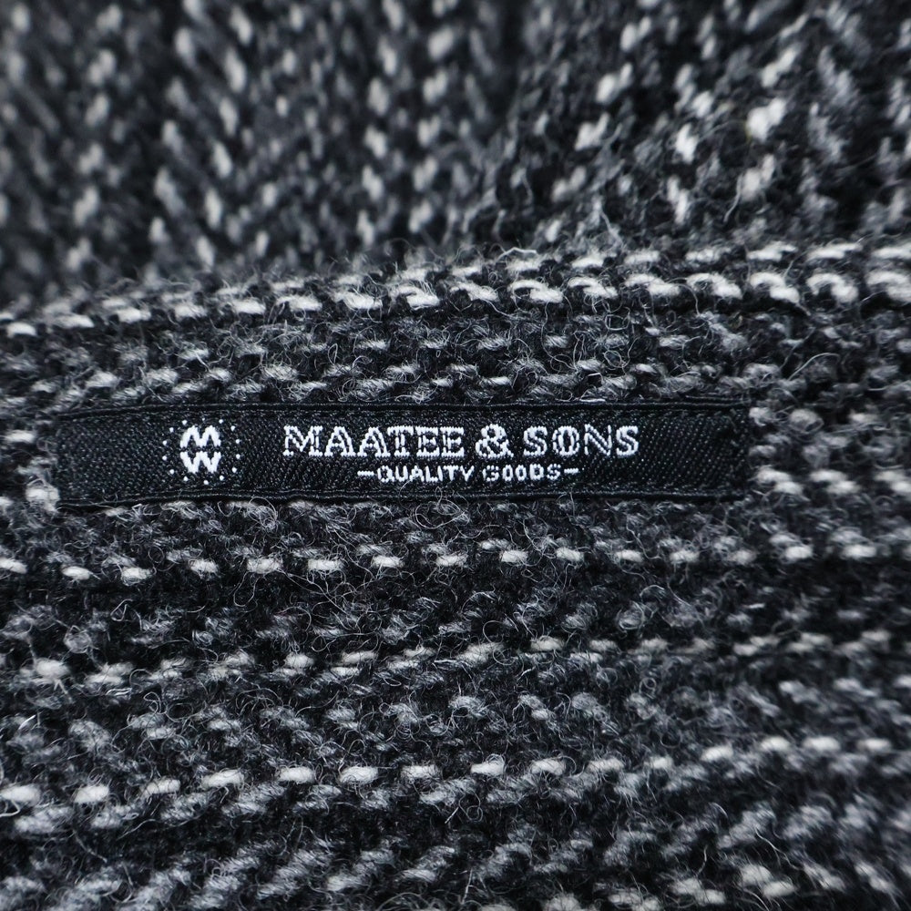 MAATEE&SONS(マーティーアンドサンズ) LAURENCE HARRIS TWEED UNREAL REAL CLOTHES 別注 MTUN4303-0205 ローレンス 2タック インプリーツ ワイド スラックス ハリスツイード グレー