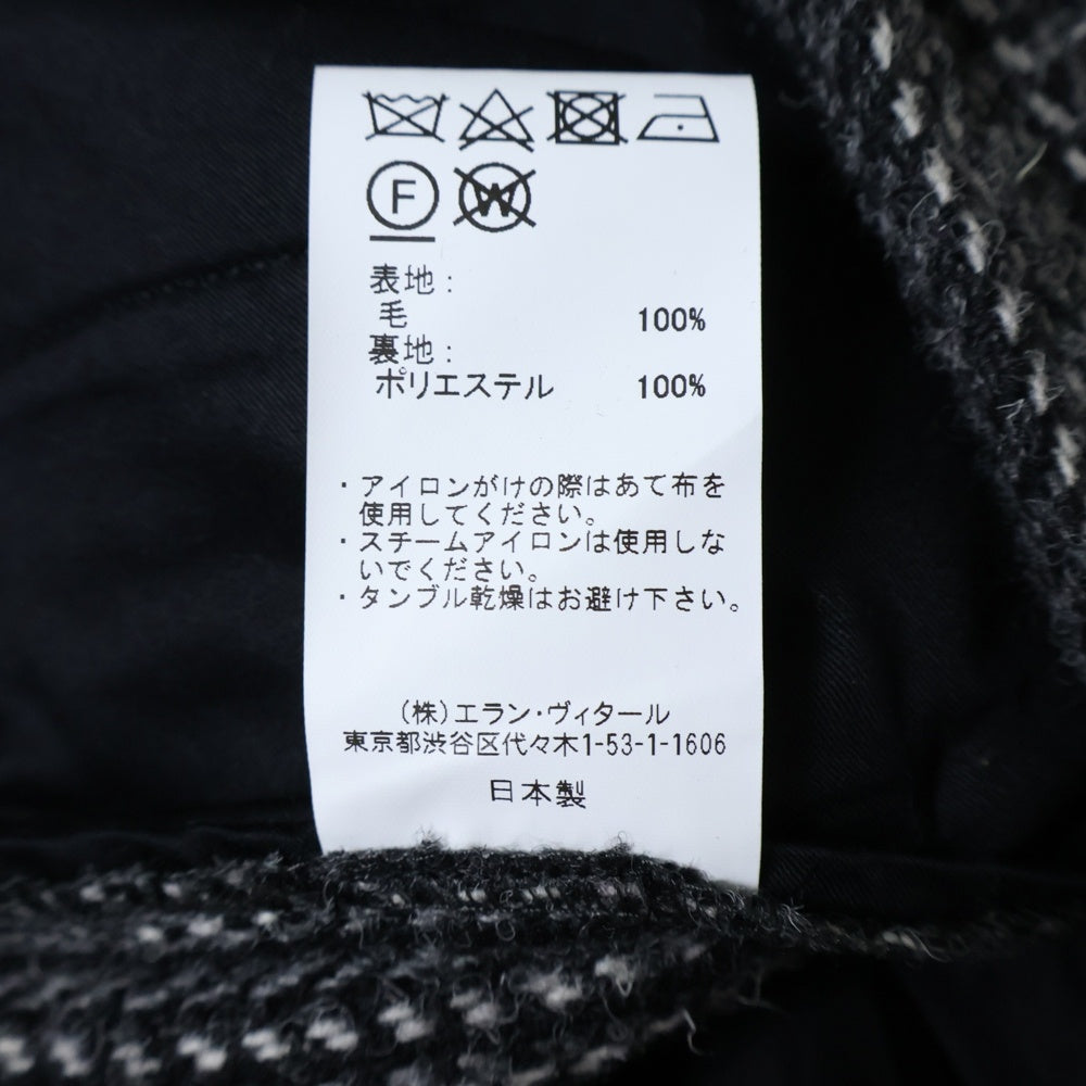 MAATEE&SONS(マーティーアンドサンズ) LAURENCE HARRIS TWEED UNREAL REAL CLOTHES 別注 MTUN4303-0205 ローレンス 2タック インプリーツ ワイド スラックス ハリスツイード グレー