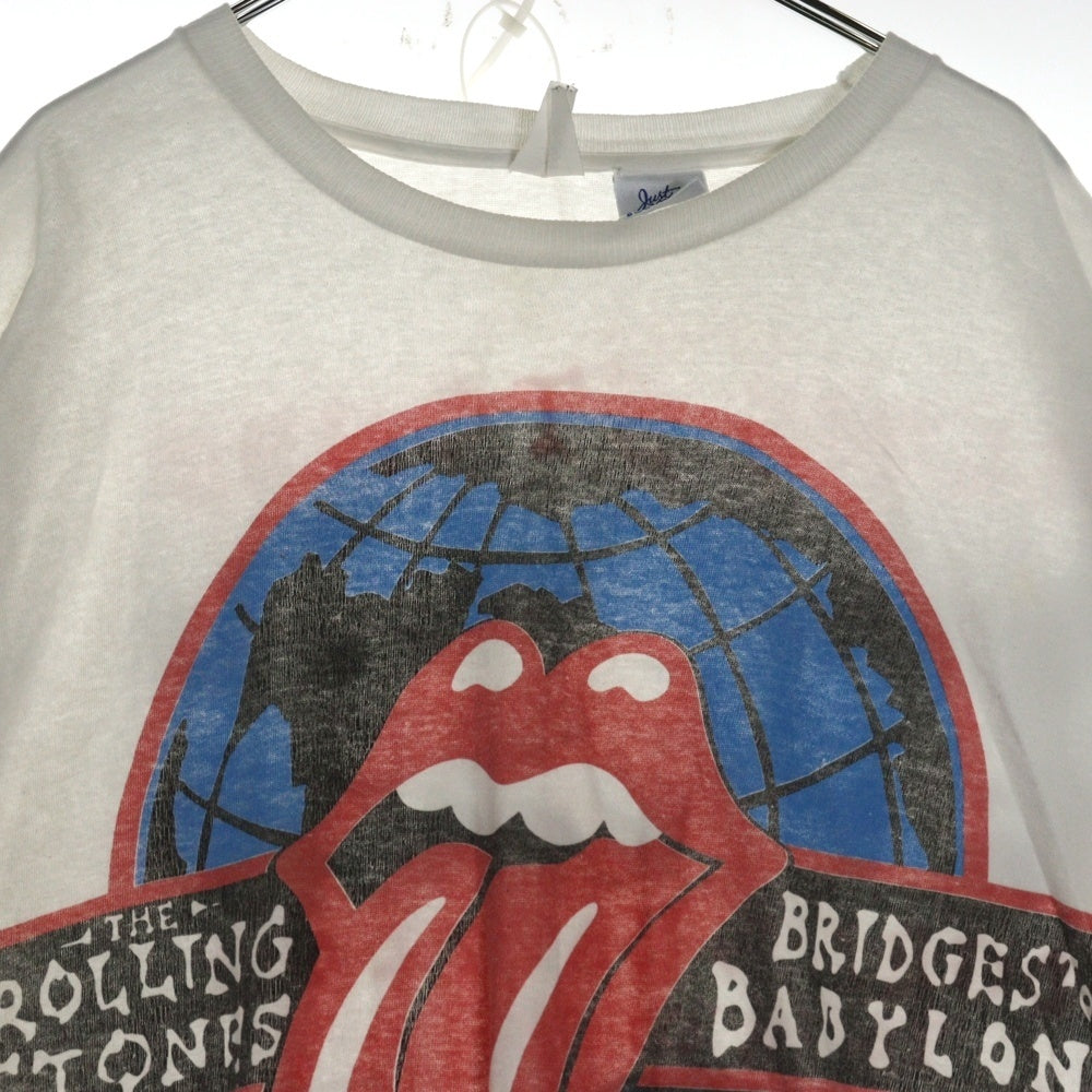 VINTAGE(ヴィンテージ) 90s ROLLING STONES BRIDGES TO BADYLON TOUR ローリングストーンズ Tシャツ 半袖カットソー ホワイト