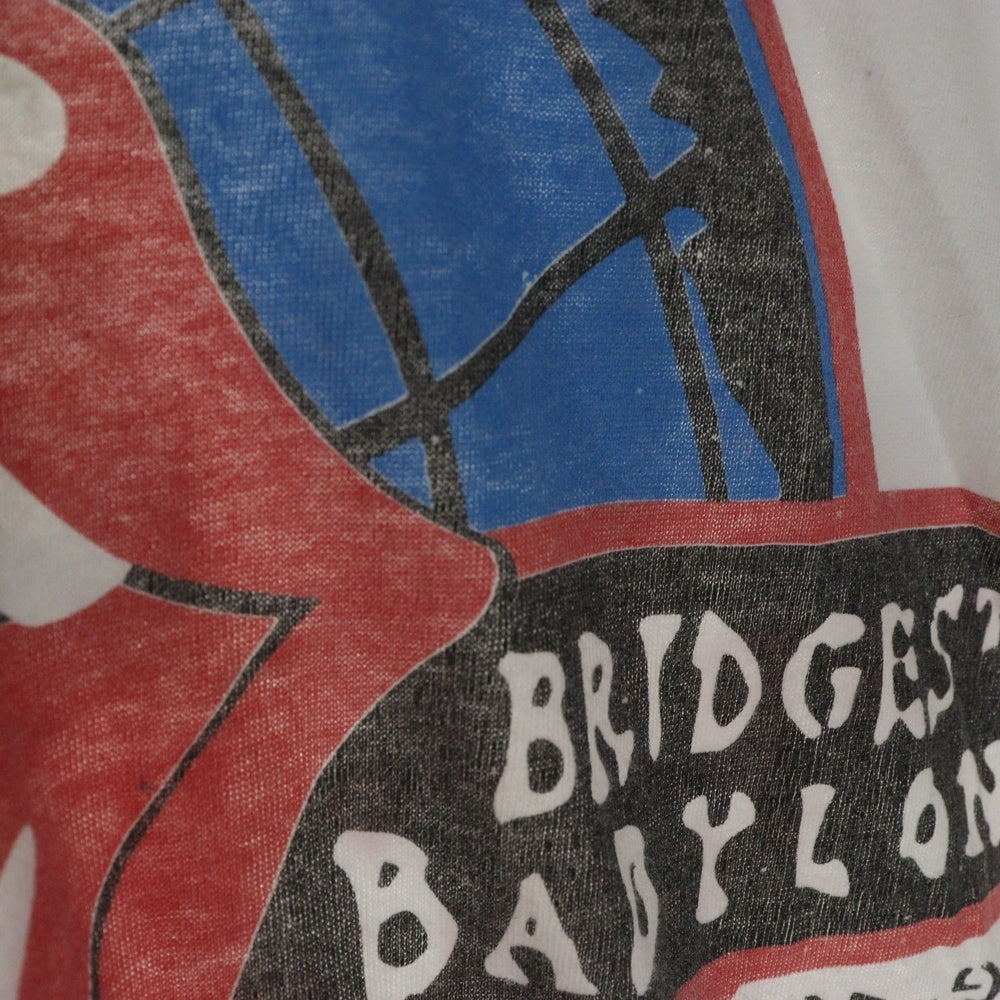 VINTAGE(ヴィンテージ) 90s ROLLING STONES BRIDGES TO BADYLON TOUR ローリングストーンズ Tシャツ 半袖カットソー ホワイト