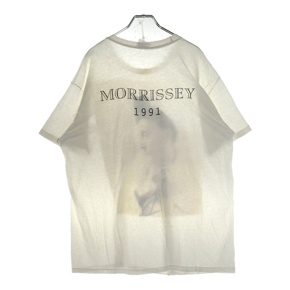 VINTAGE(ヴィンテージ) 90s MORRISSEY 1991 KILL UNCLE TOUR EDITH SITWELL モリッシー エディス・シットウェル 両面プリント Tシャツ 半袖カットソー ホワイト