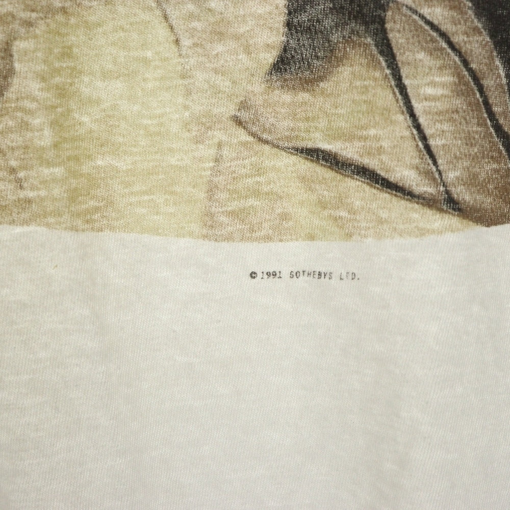 VINTAGE(ヴィンテージ) 90s MORRISSEY 1991 KILL UNCLE TOUR EDITH SITWELL モリッシー エディス・シットウェル 両面プリント Tシャツ 半袖カットソー ホワイト