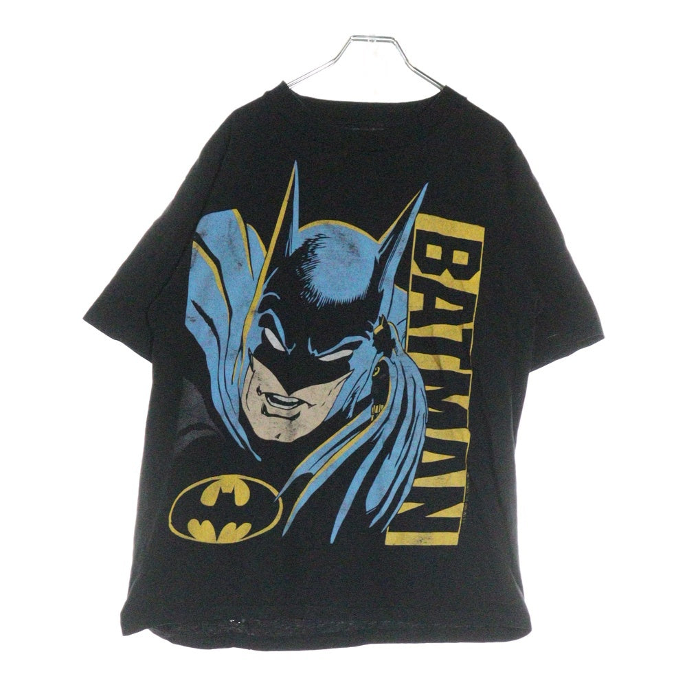 VINTAGE(ヴィンテージ) 90s BADMAN バットマン アメコミ フロントプリント Tシャツ 半袖カットソー ブラック