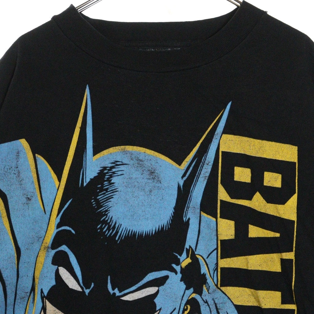 VINTAGE(ヴィンテージ) 90s BADMAN バットマン アメコミ フロントプリント Tシャツ 半袖カットソー ブラック
