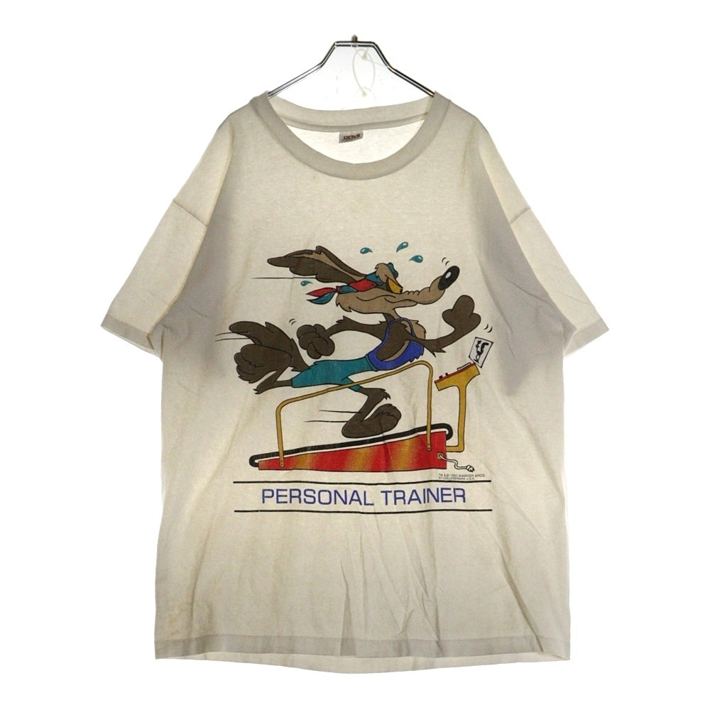 VINTAGE(ヴィンテージ) 90s WARNER EROS ワイリーブロス フロントプリント Tシャツ 半袖カットソー ホワイト