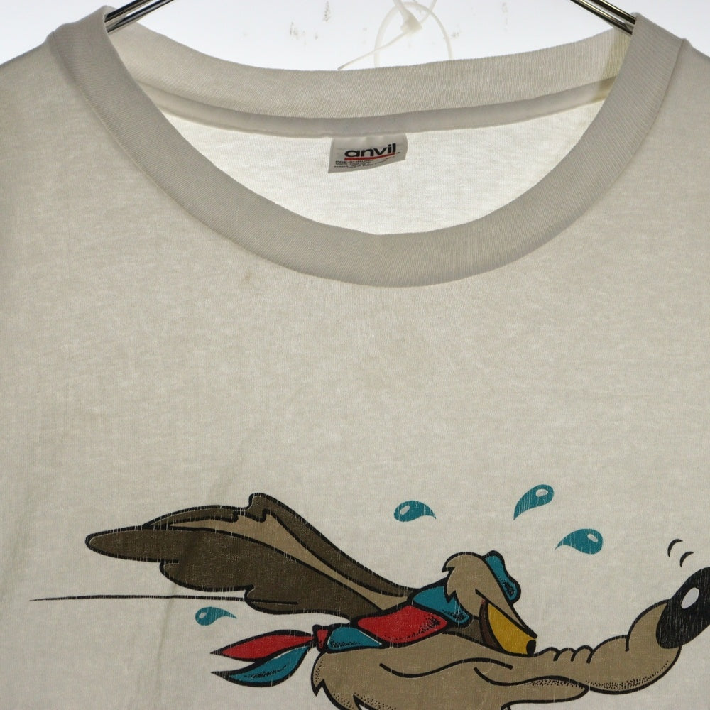 VINTAGE(ヴィンテージ) 90s WARNER EROS ワイリーブロス フロントプリント Tシャツ 半袖カットソー ホワイト