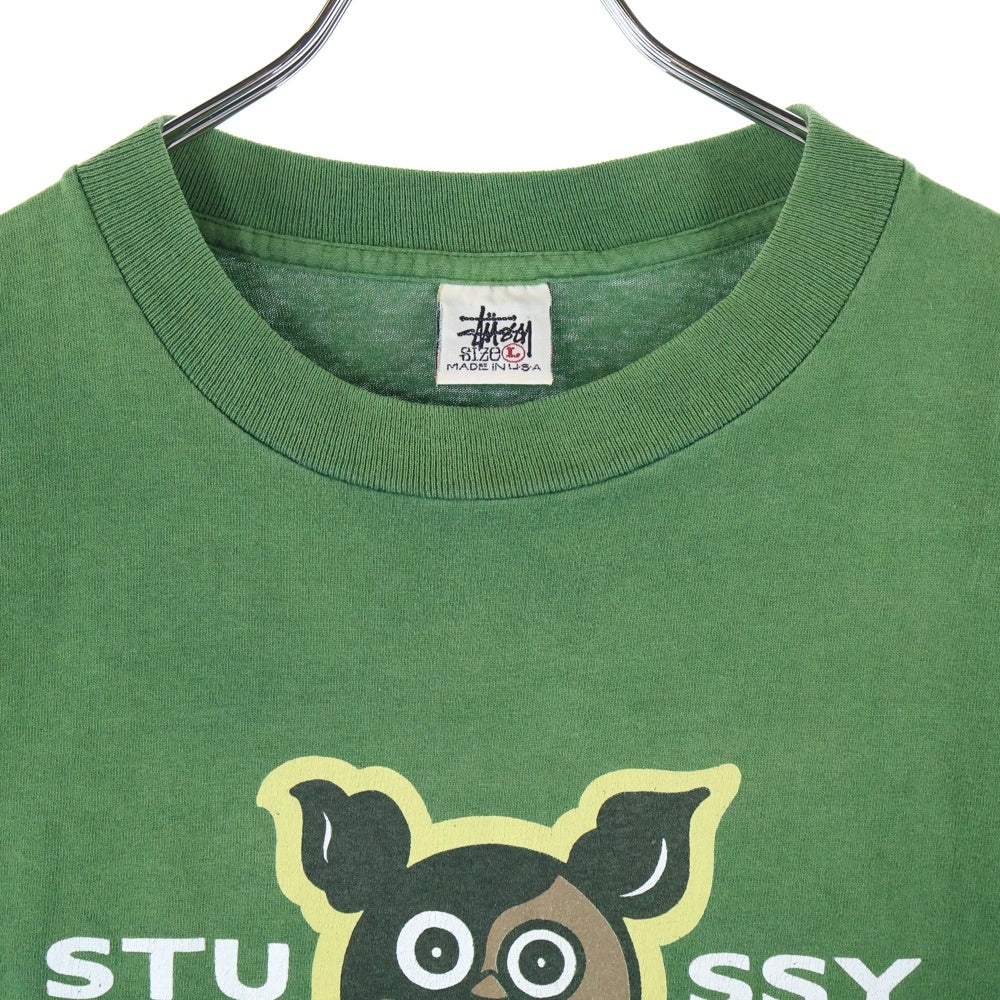 STUSSY(ステューシー) 90s OLD STUSSY DOG PRINT TEE オールドステューシー ドッグ プリント Tシャツ 半袖カットソー グリーン
