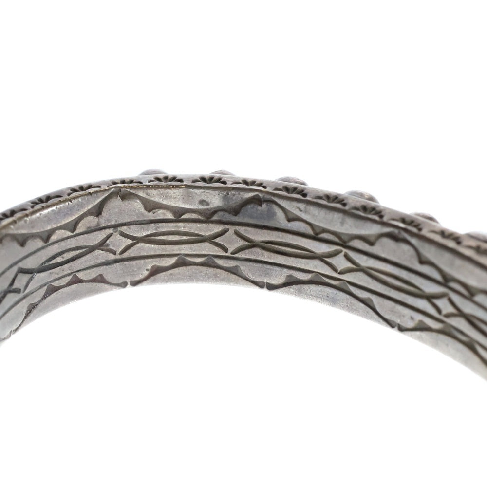 INDIAN JEWELRY(インディアンジュエリー) NAVAJO GS STERLING Grace Silver ナバホ族 グレイスシルバー スターリング シルバー ターコイズ バングル