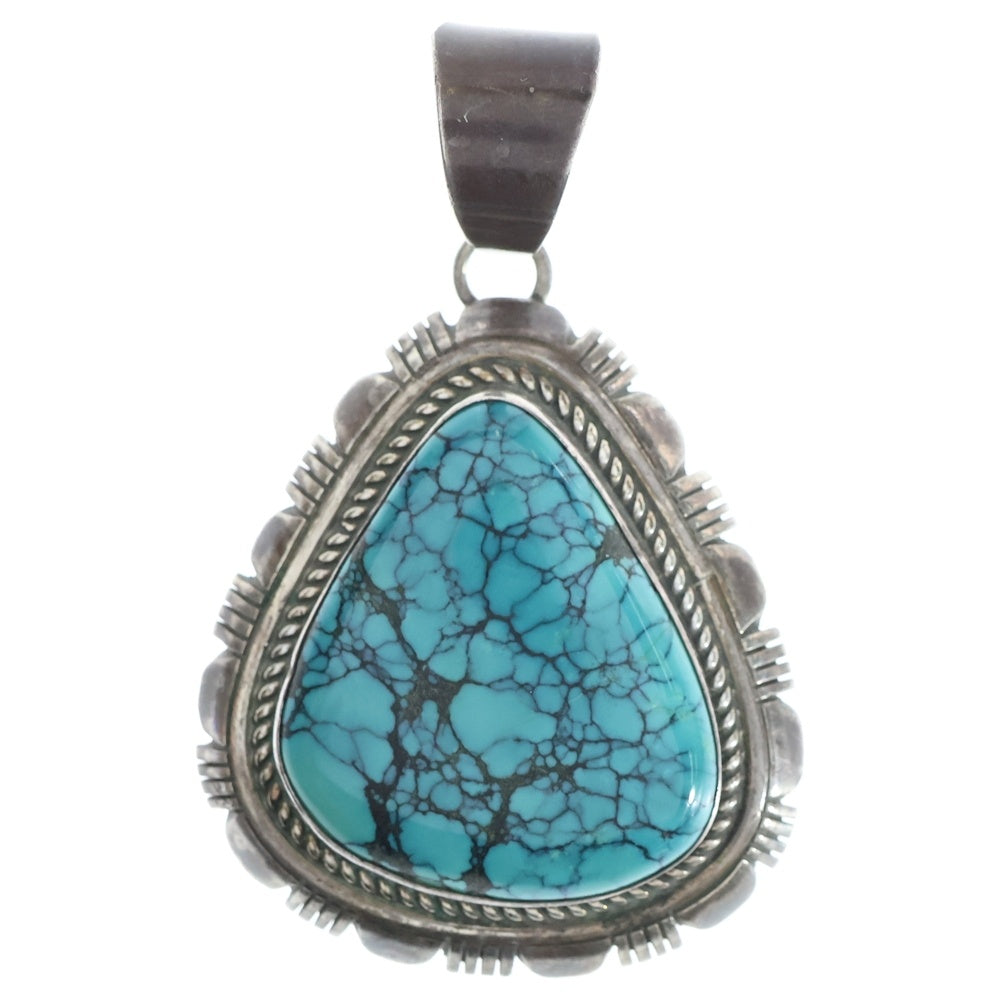 INDIAN JEWELRY(インディアンジュエリー) NAVAJO LLL STERLING ナバホ族 スターリング シルバー ターコイズ ペンダントトップ
