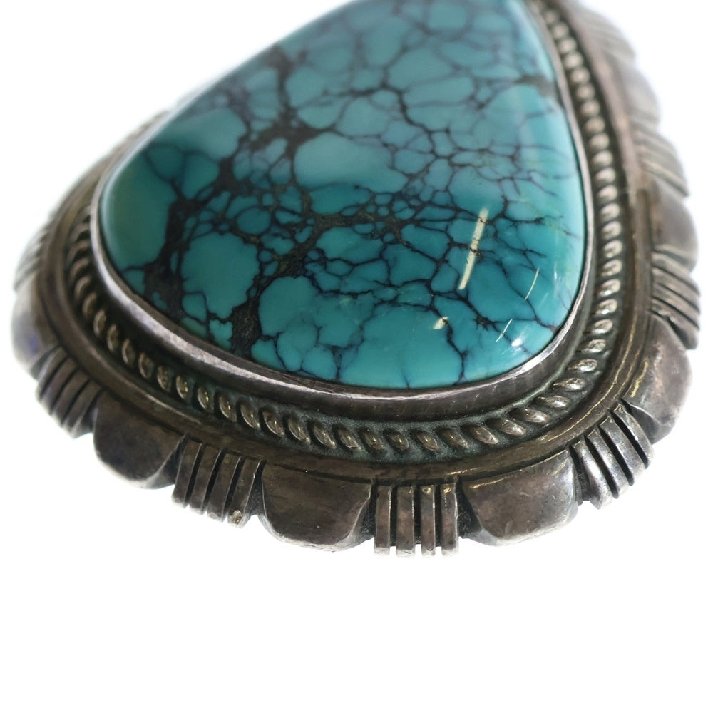 INDIAN JEWELRY(インディアンジュエリー) NAVAJO LLL STERLING ナバホ族 スターリング シルバー ターコイズ ペンダントトップ