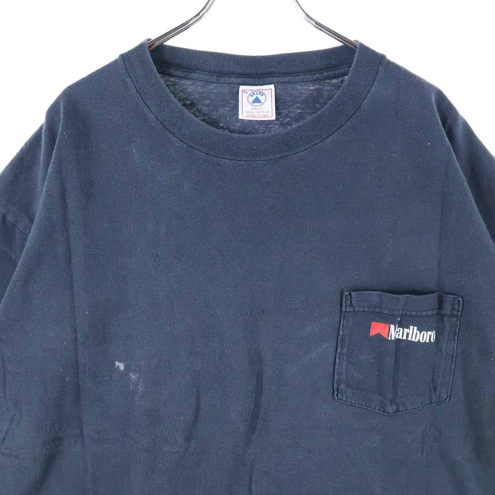 VINTAGE(ヴィンテージ) 90s Marboro Cowboy BACKPRINT マルボロ カウボーイ バックプリント Tシャツ 半袖カットソー ブラック