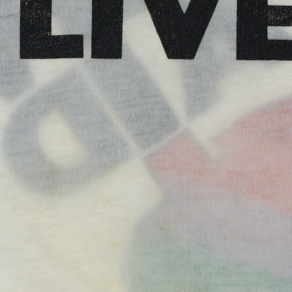 VINTAGE(ヴィンテージ) 80s LIVE AID ライブエイド 半袖Tシャツ ホワイト
