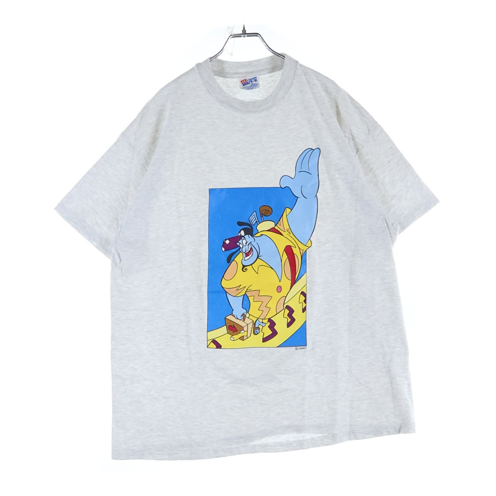 VINTAGE(ヴィンテージ) 90s ALADDIN GENIE アラジン ジーニー ランプの魔人 半袖Tシャツ カットソー グレー