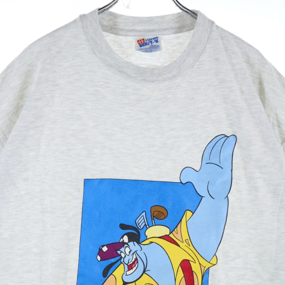 VINTAGE(ヴィンテージ) 90s ALADDIN GENIE アラジン ジーニー ランプの魔人 半袖Tシャツ カットソー グレー